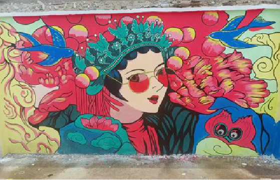 澜沧墙体彩绘-网红墙