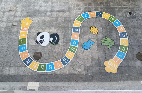 澜沧地面游戏彩绘