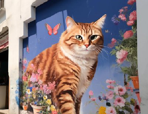 澜沧自己绘制有个性的手绘墙