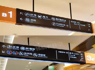 澜沧如何通过商场标识牌引导客流分布？